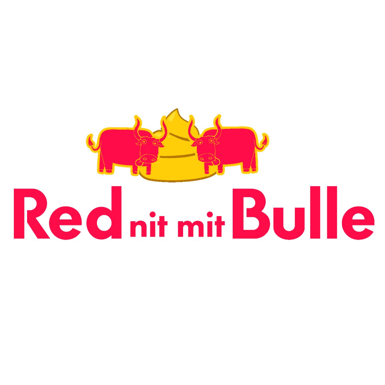 Red nit mit Bulle: Stickers 10x
