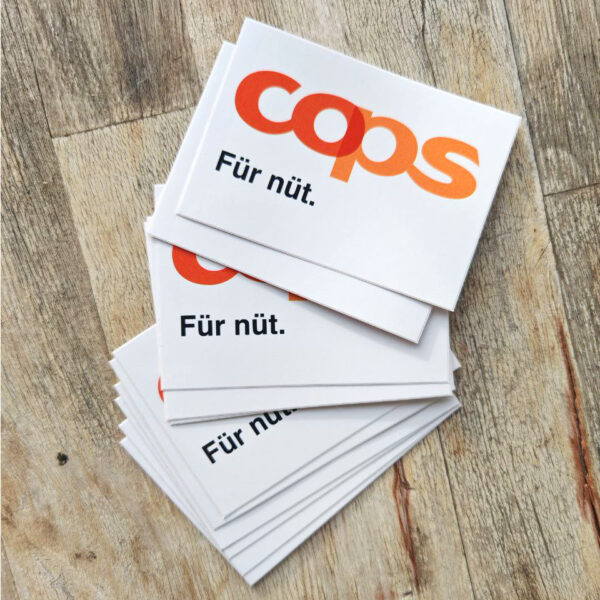 Cops für nüt - Stickers 10x