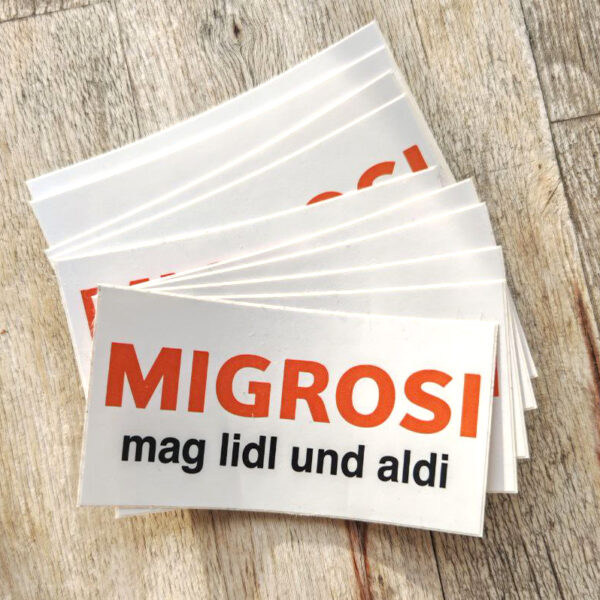 Migrosi mag Aldi und Lidl - Stickers 10x