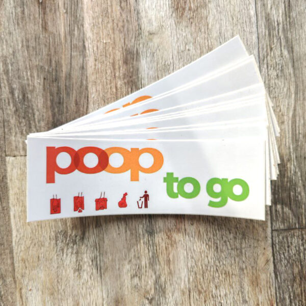 poop to go - Stickers 10x