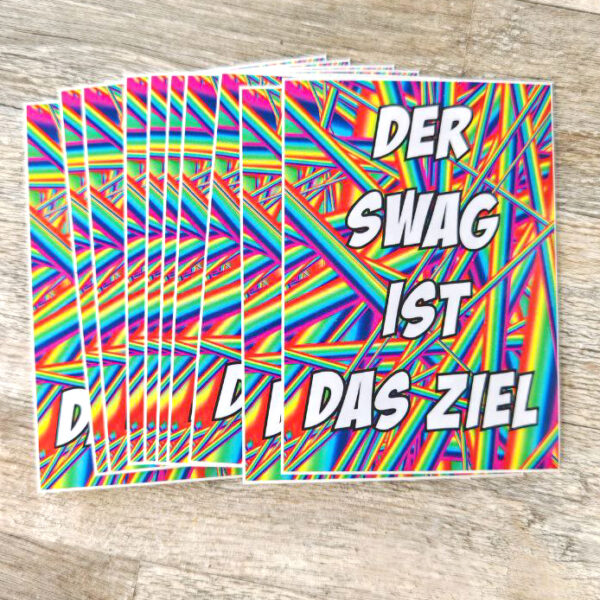Der Swag ist das Ziel - Stickers 10x