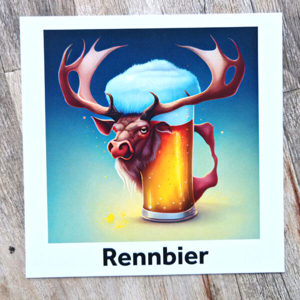 Rennbier - Postkarte