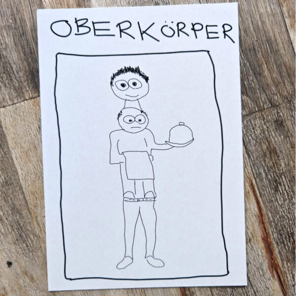 Oberkörper - Postkarte