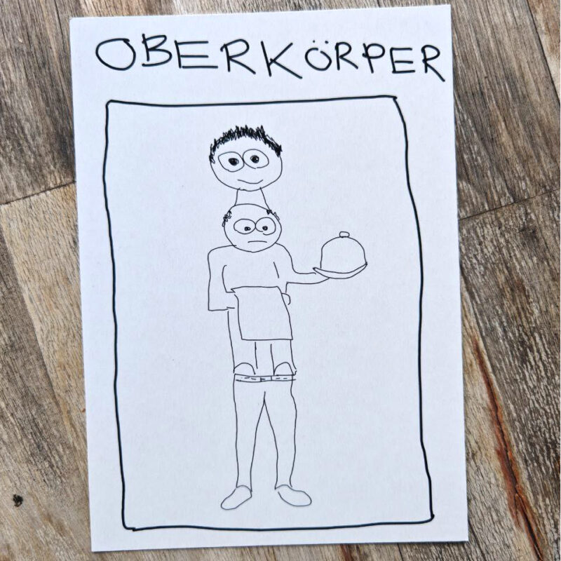 Oberkörper - Postkarte