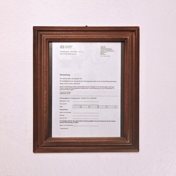 Rückzahlung 1312 - Original Kunstwerk